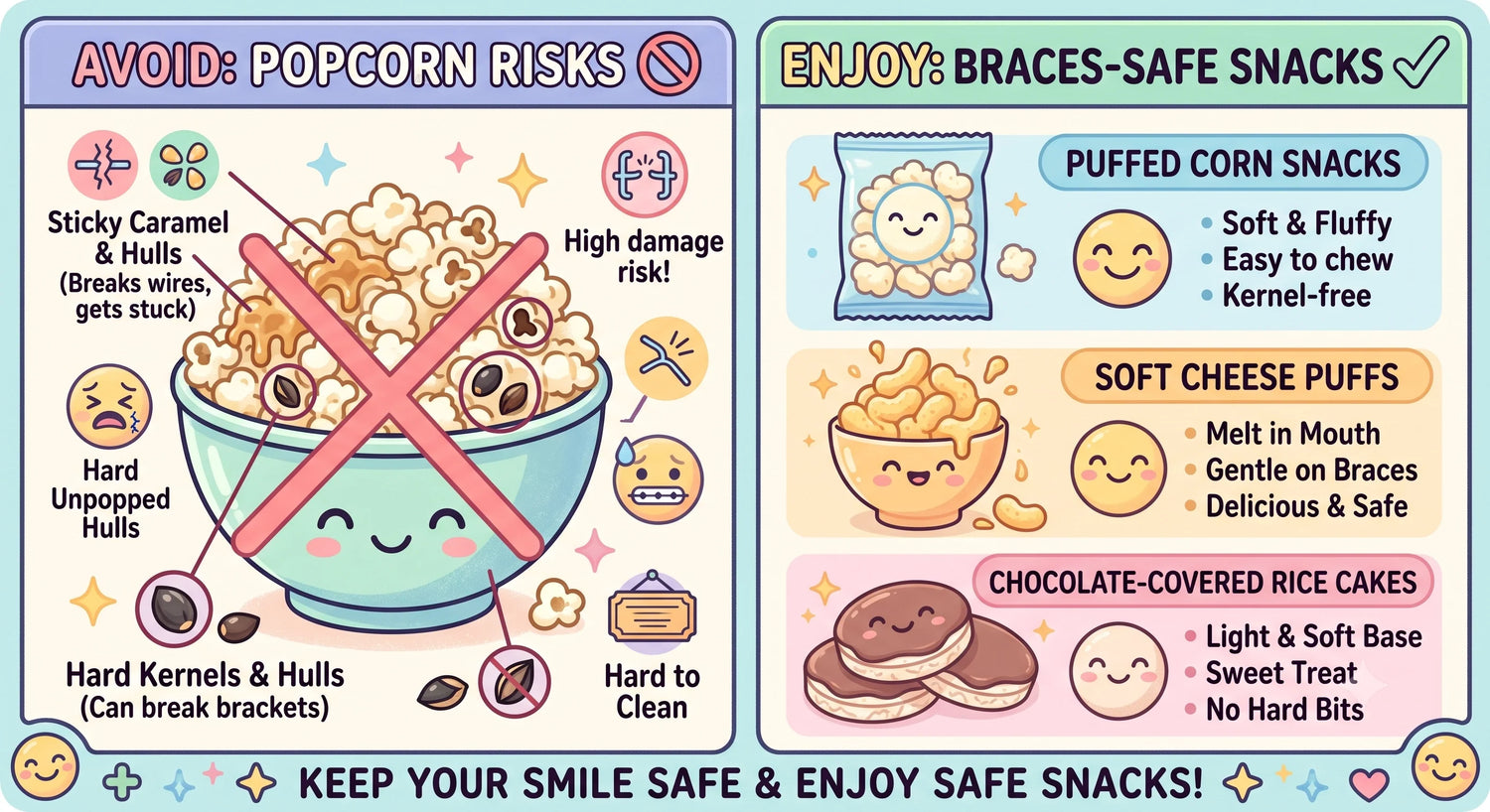 Popcorn and Braces: Orthodontic Risks and Safer Snacks