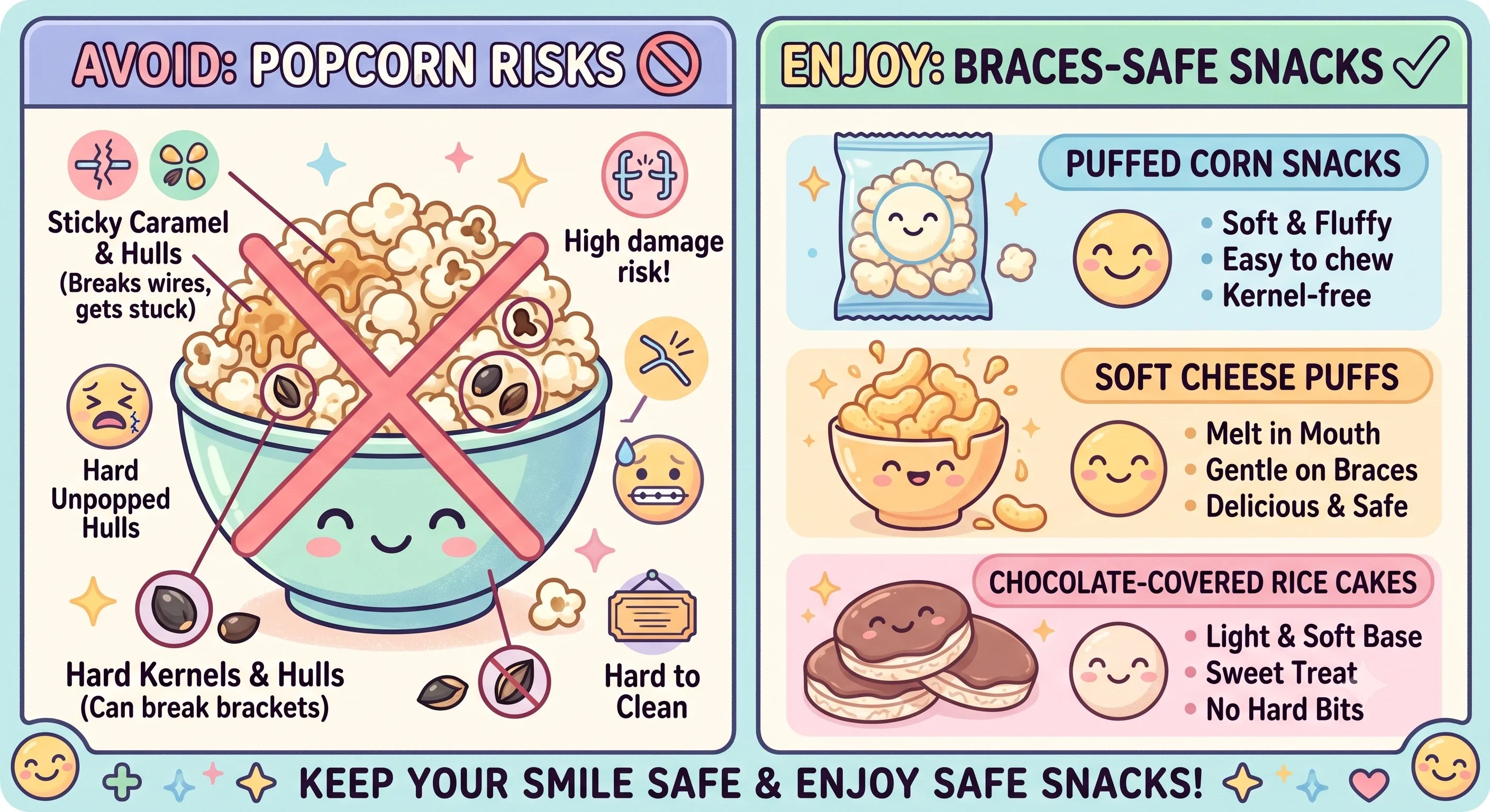 Popcorn and Braces: Orthodontic Risks and Safer Snacks